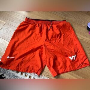 Nike virginia tech dri fit basketball shorts mens XXL